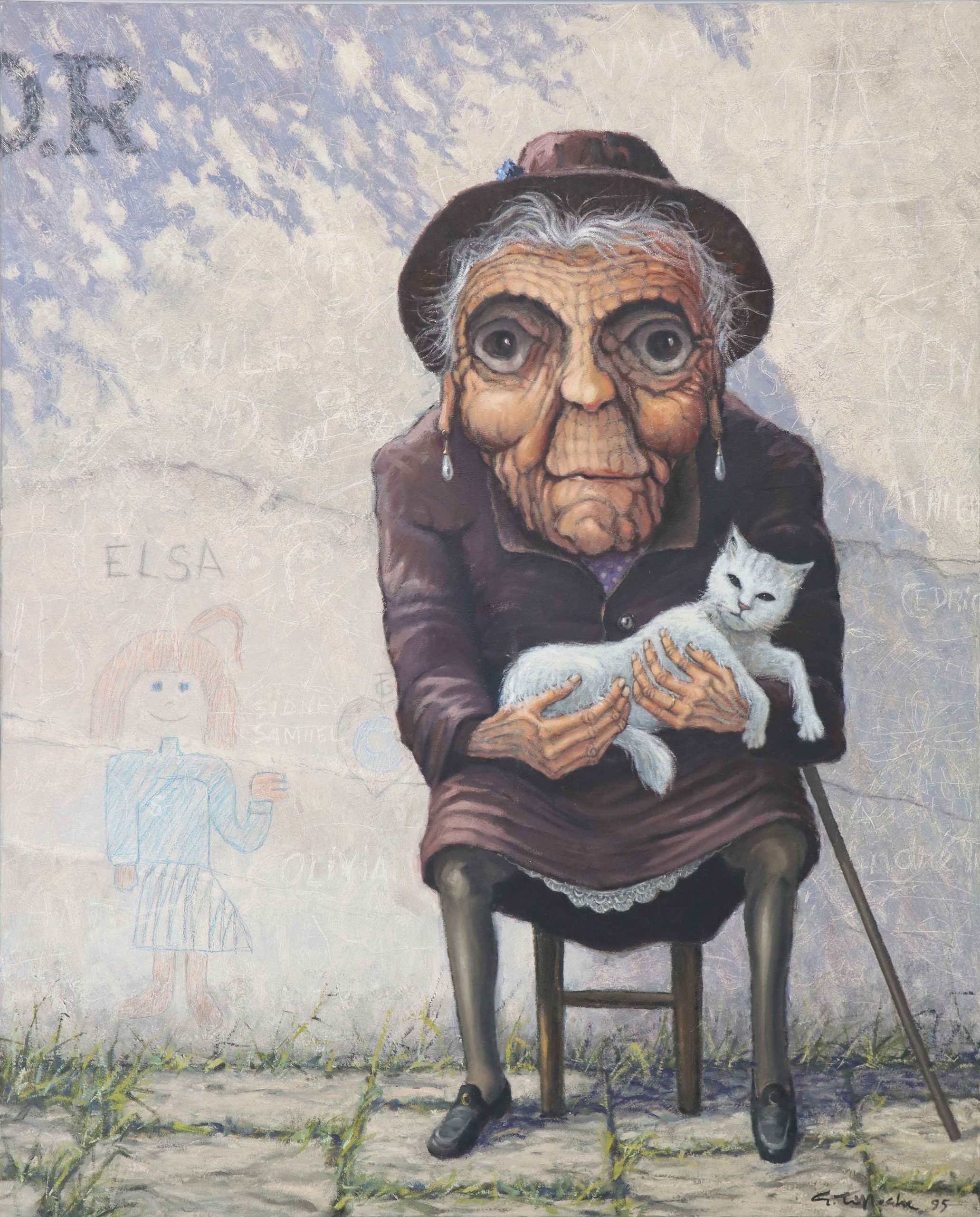 Elsa, acrylique sur toile, 1995